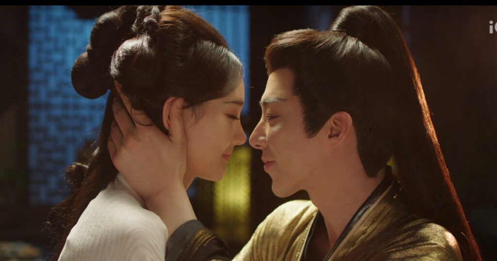 A Dream Within a Dream romance review: A romantic kiss scene from this Chinese period drama