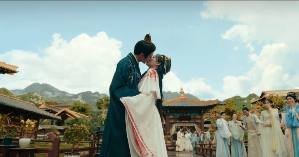 A Dream Within a Dream romance review: A romantic kiss scene from this Chinese period drama