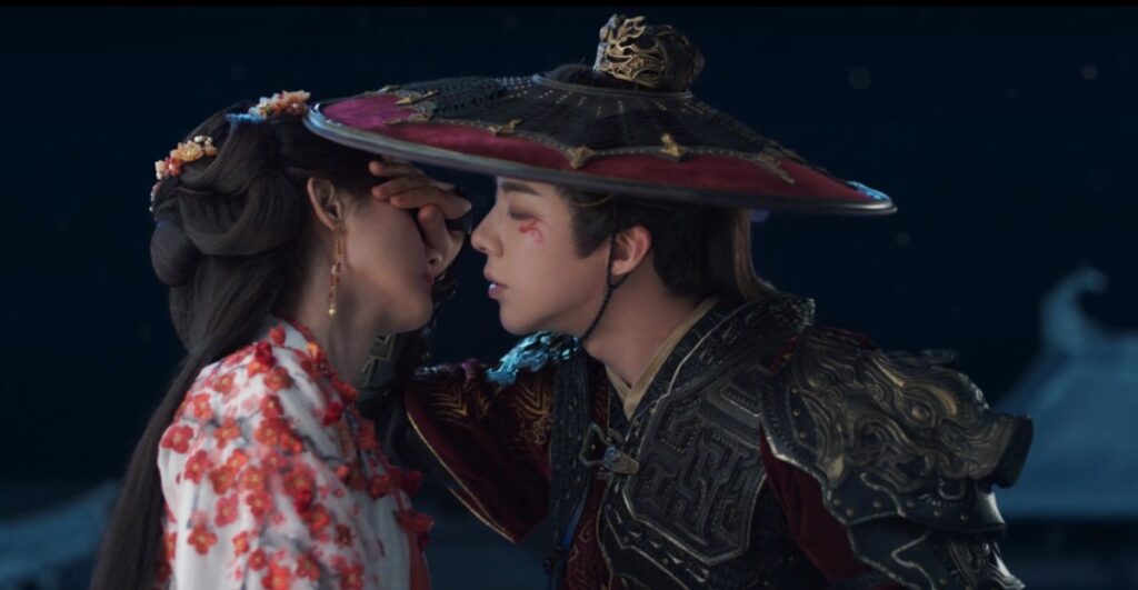 A Dream Within a Dream romance review: A romantic rooftop kiss scene from this Chinese period drama