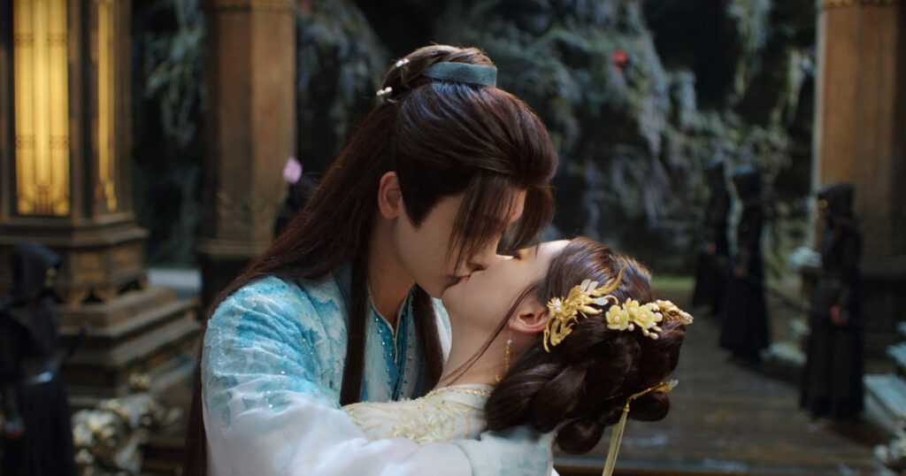 A Dream Within a Dream romance review: A romantic kiss scene from this Chinese period drama