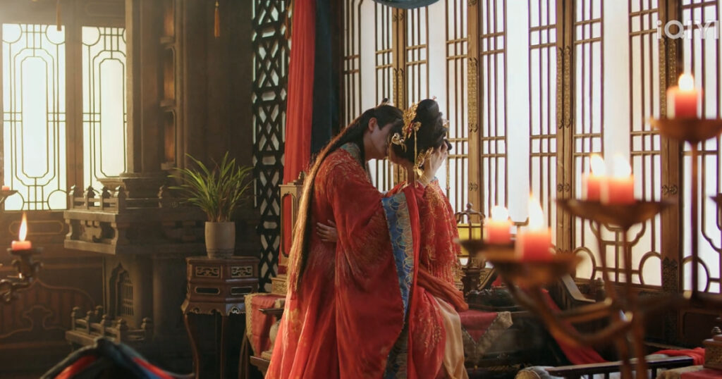 A Dream Within a Dream romance review: A romantic wedding kiss scene from this Chinese period drama
