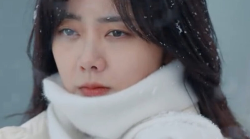 Scene from modern Chinese drama Road Home Episode 1 recap and review of a woman in the snow