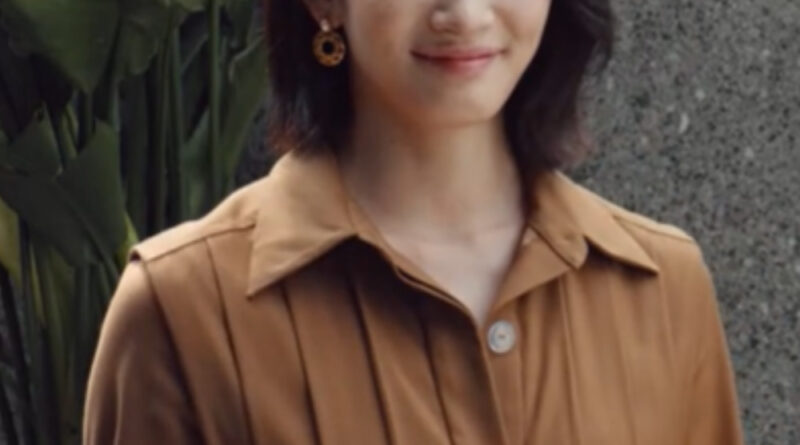 Scene from modern Chinese drama Road Home Episode 6 recap and review of a Chinese woman in a brown dress, smiling
