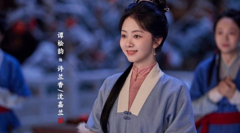Scene from period Chinese drama Against The Current (2026) Episode 10 Recap and review of a woman smiling celebrating chinese new year holding a piece of auspicious wood
