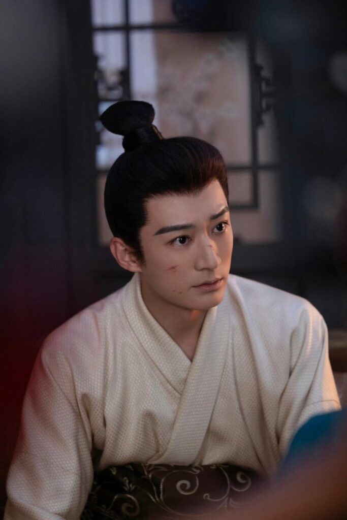 Scene from period Chinese drama Against The Current (2026) Episode 37 Recap and review of an injured man looking distressed, sitting up on his bed