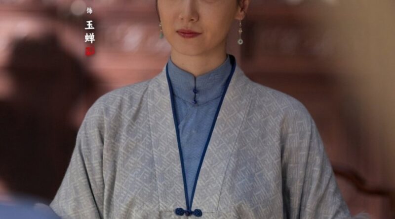 Scene from period Chinese drama Against The Current (2026) Episode 9 Recap and review of a woman in blue hanfu