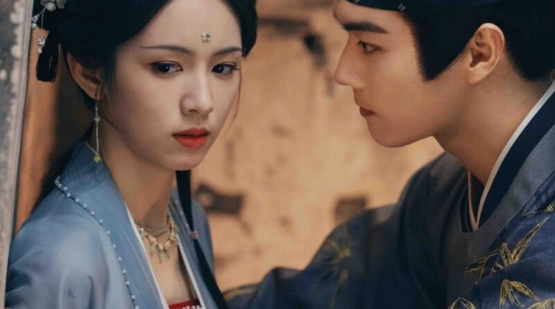 Scene from period Chinese drama Spring of The Blade (2026) Episode 11 Recap and review of a man confronting a woman and pinning her to the wall