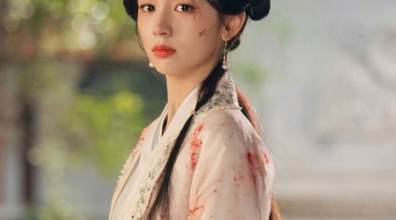 Scene from period Chinese drama Spring of The Blade (2026) Episode 18 Recap and review of a woman with blood on her clothes and face